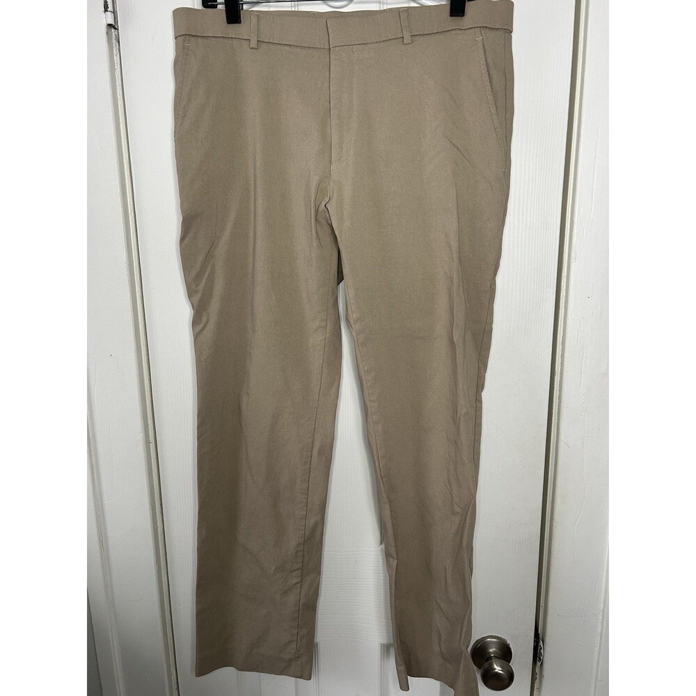 Tommy Hilfiger Pants Mens 34x30 Khaki Beige Stretch Classic Fit Dress Chino
